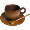 handmade-wooden-cup-plate-spoon-set-for-serving-tea-and-coffee