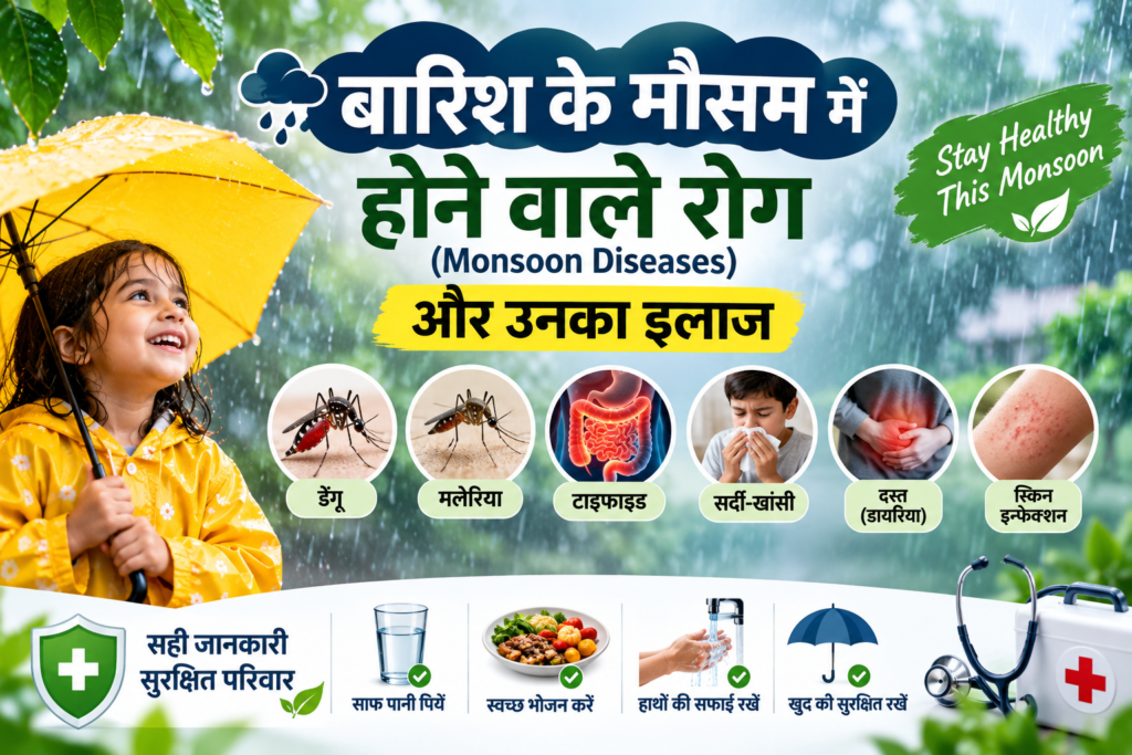 common mosoon diseases in rainy season