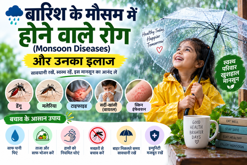 common monsoon diseases in rainy season in hindi