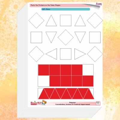 Concentration Improvement Worksheets for Kids 4 to 8 Years