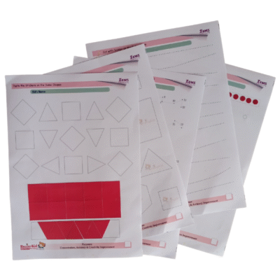 Concentration Improvement Worksheets for Kids 4 to 8 Years