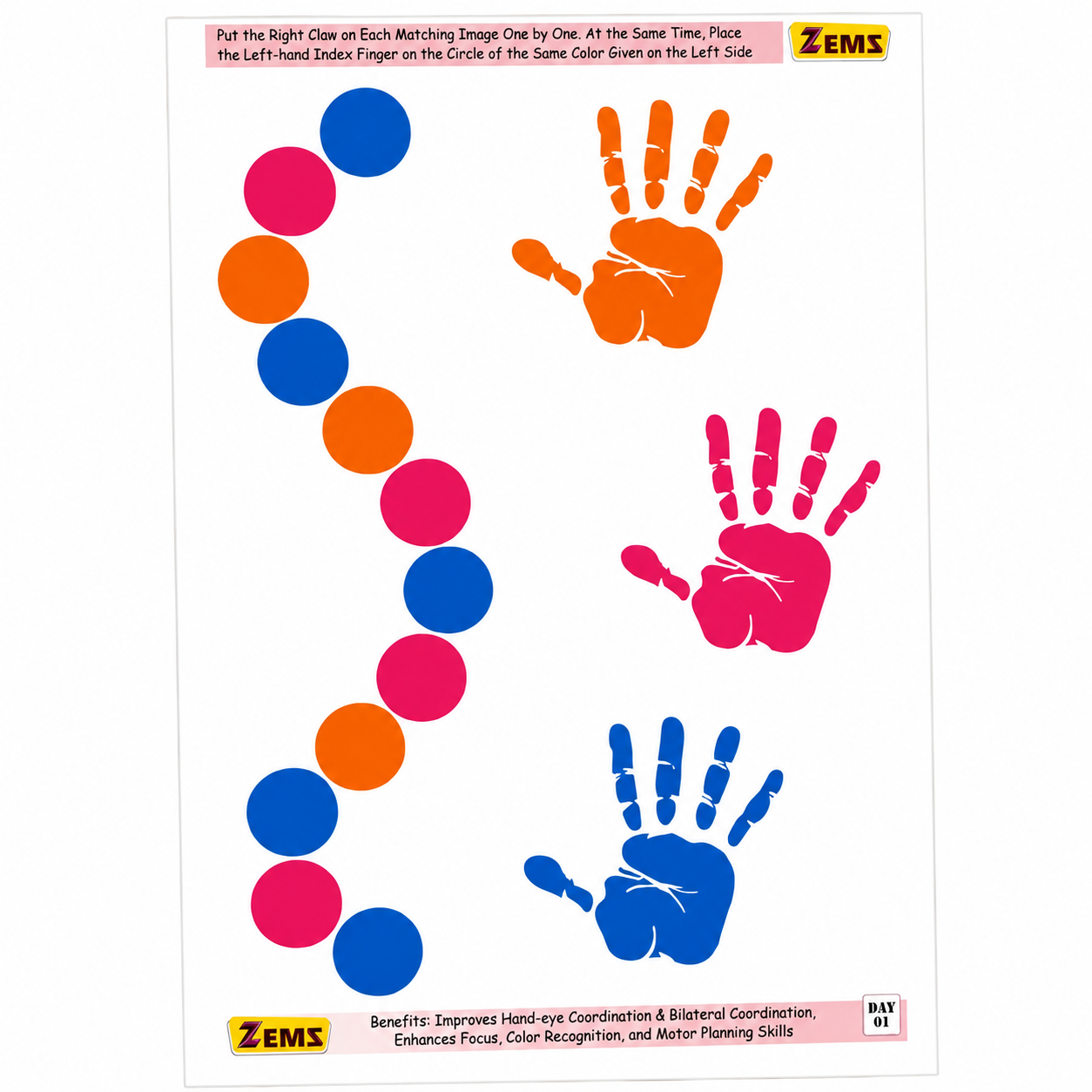 ZEMS Brain Booster Activity Kit for Children 4-8 Years