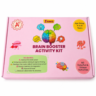 ZEMS Brain Booster Activity Kit for Children 4-8 Years