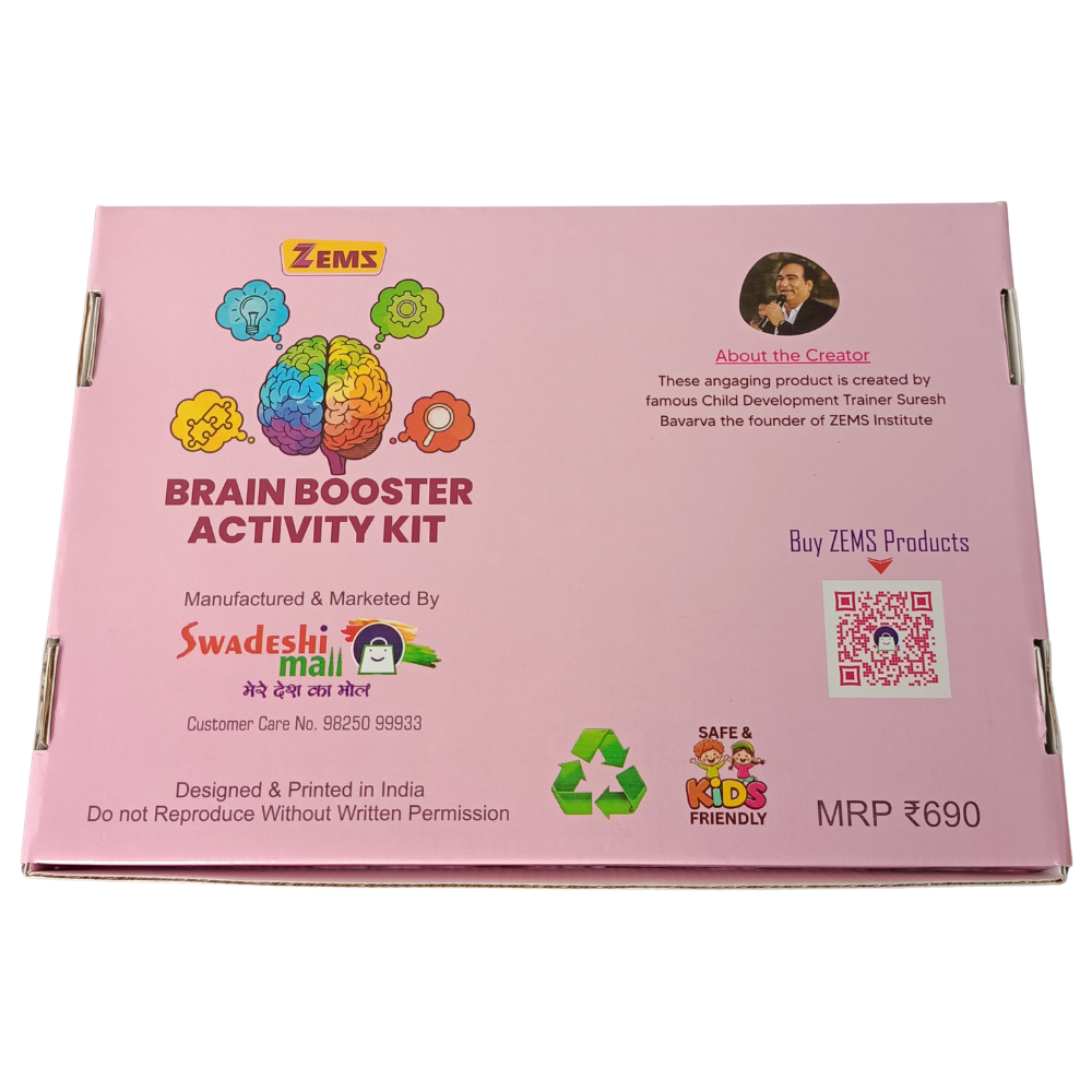 ZEMS Brain Booster Activity Kit for Children 4-8 Years